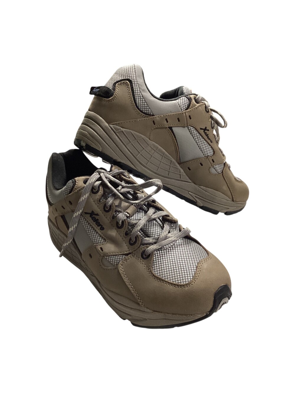 XELERO X72123 Hyperion Womens Sz 10 Tan Leather Hiking Walking Comfort Shoes EUC